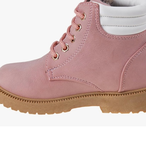 Rugged Bear Toddler Hiking Outdoor Waterproof Lace-Up Boots in Pink sz 7 NWOT - Picture 3 of 8